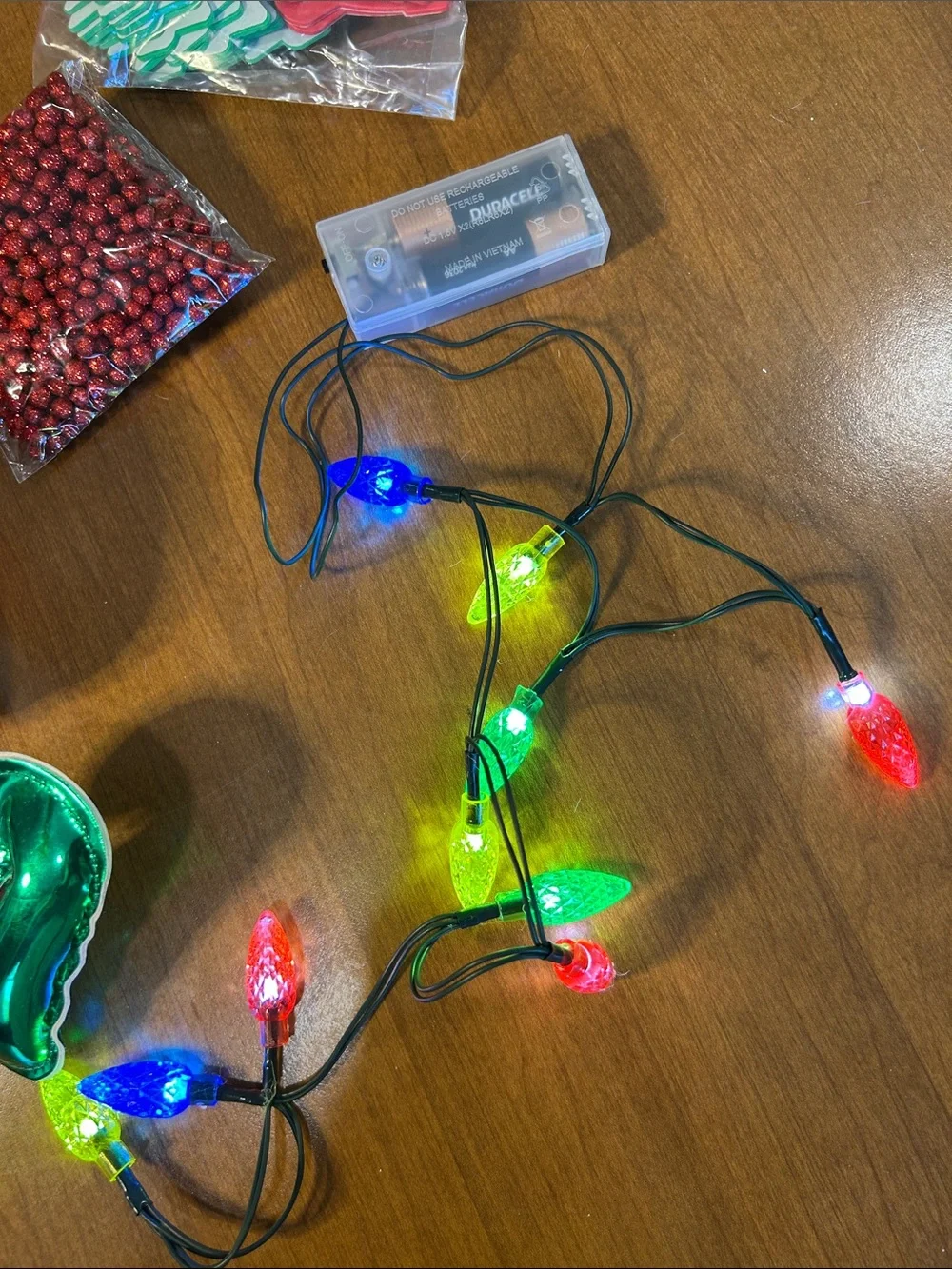 Festive Christmas craft decor- Red & Green